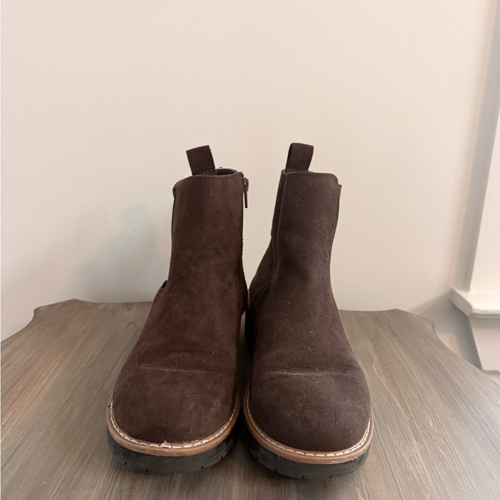 Women's Brown Suede Ankle Boots